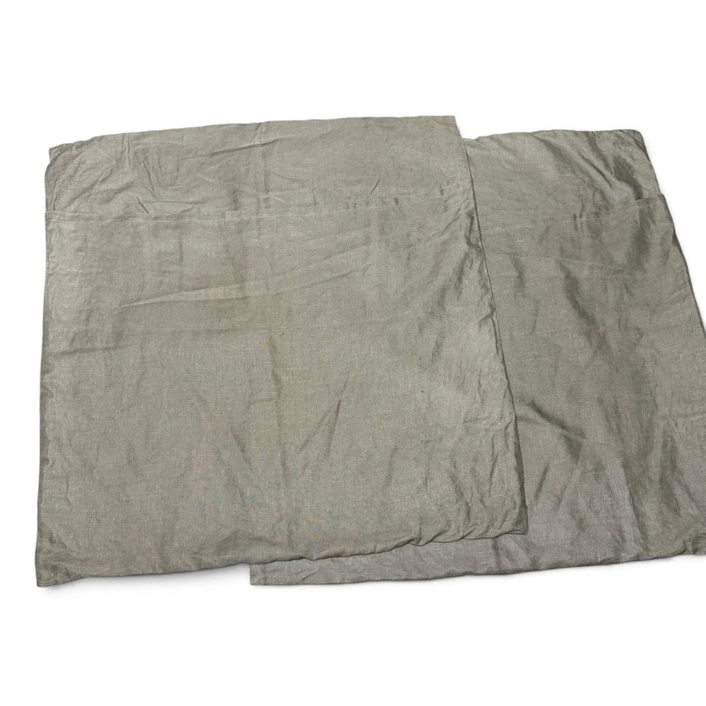 Croscill Townhouse 100% Linen Euro Pillow Shams Pillow Cases 26